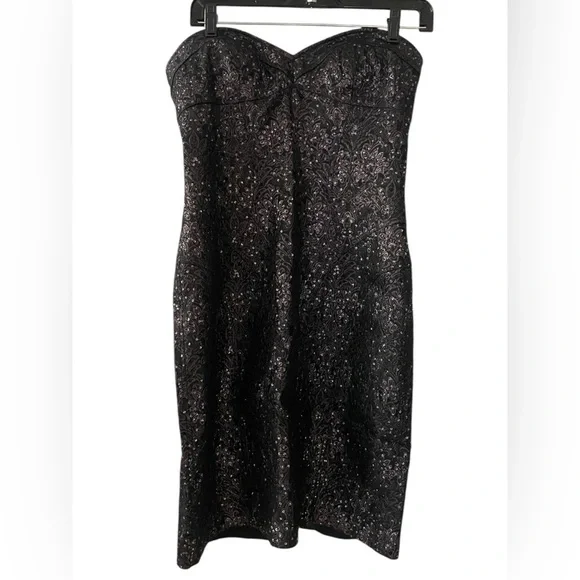 NITELINE Vintage Black Strapless Cocktail  Dress 
Sz 6​​ - Picture 7 of 12